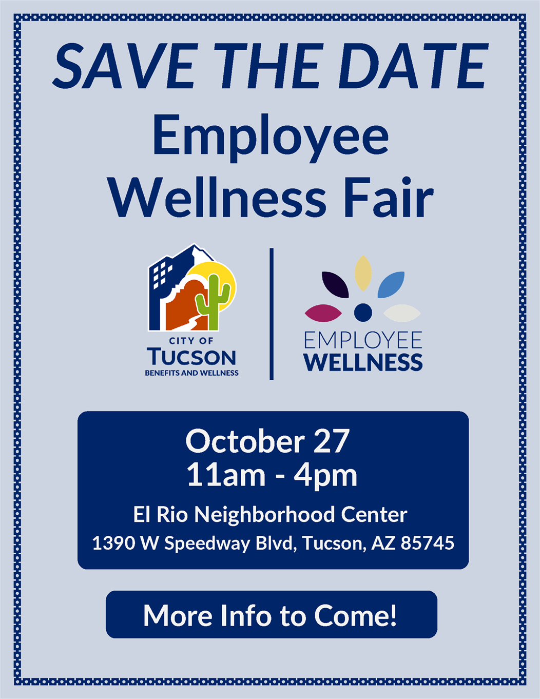 Employee Wellness Fair Save the Date Poster